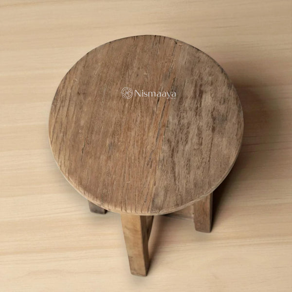 Nismaaya Reclaimed Wood Kitchen and Dining Stools