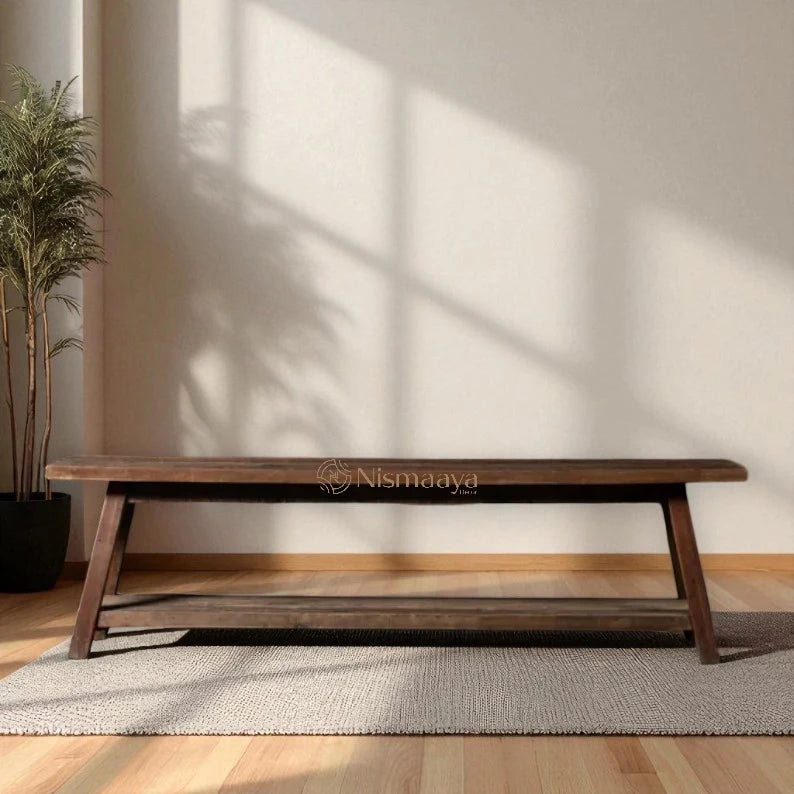 Nismaaya Vintage Reclaimed Wooden Bench – Nismaaya Decor