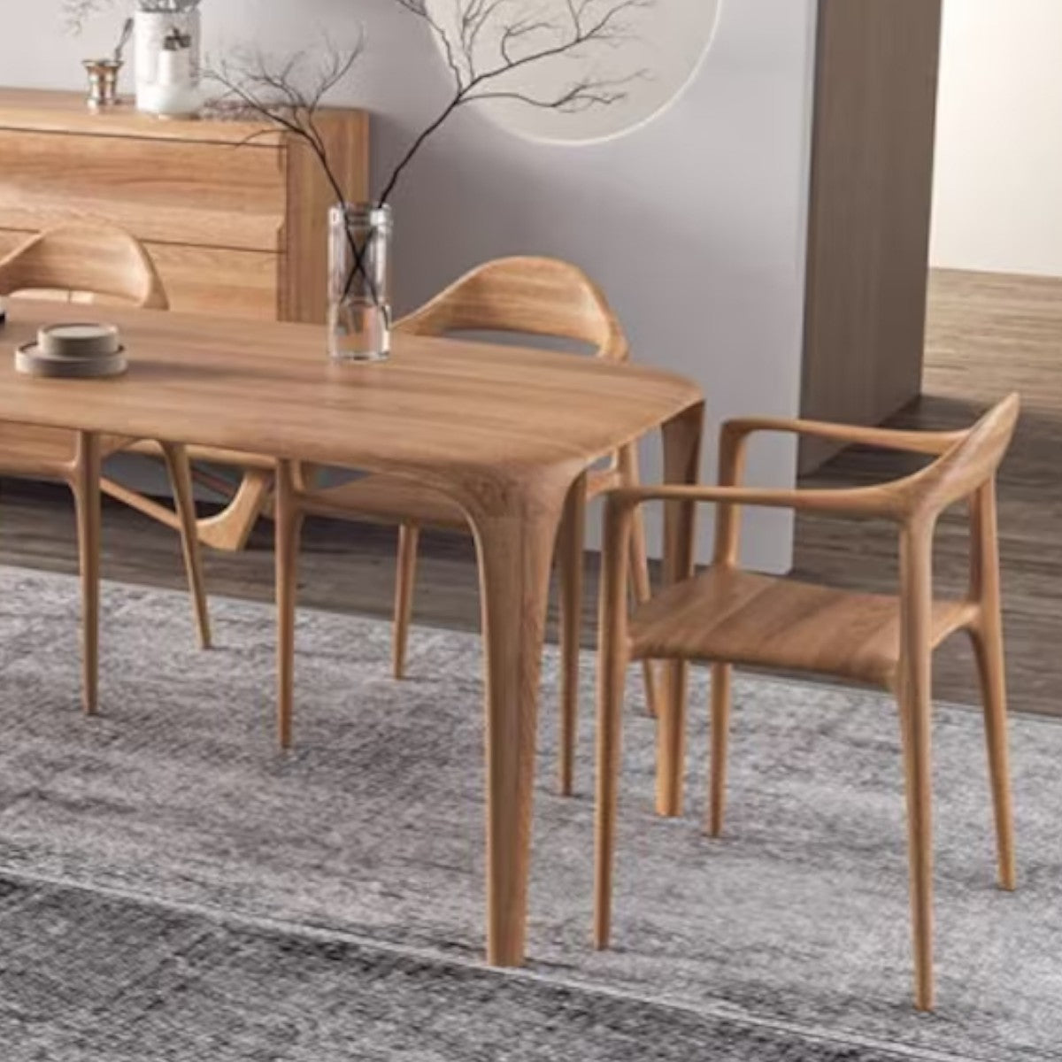 Marnie Oak Wood Dining Chair – Nismaaya Decor