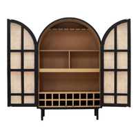 Nismaaya Jedrek Rattan Bar Cabinet 3