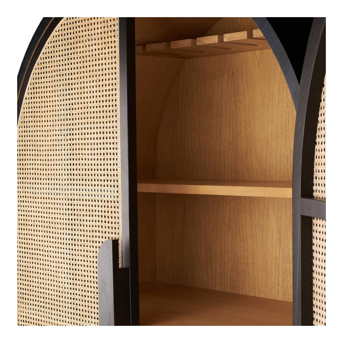 Nismaaya Jedrek Rattan Bar Cabinet 6