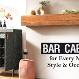 Modern walnut bar cabinet designs for stylish home interiors