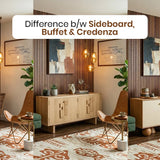Difference b/w Sideboard, Buffet And Credenza