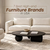 High-end furniture brands in USA with modern luxury living room furniture