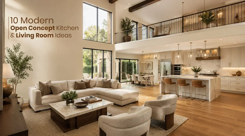 Open Concept Kitchen And Living Room Ideas For Better Connectivity
