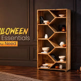 Stylish Halloween home decor ideas featuring furniture, pumpkins, candles, and cozy seasonal accessories
