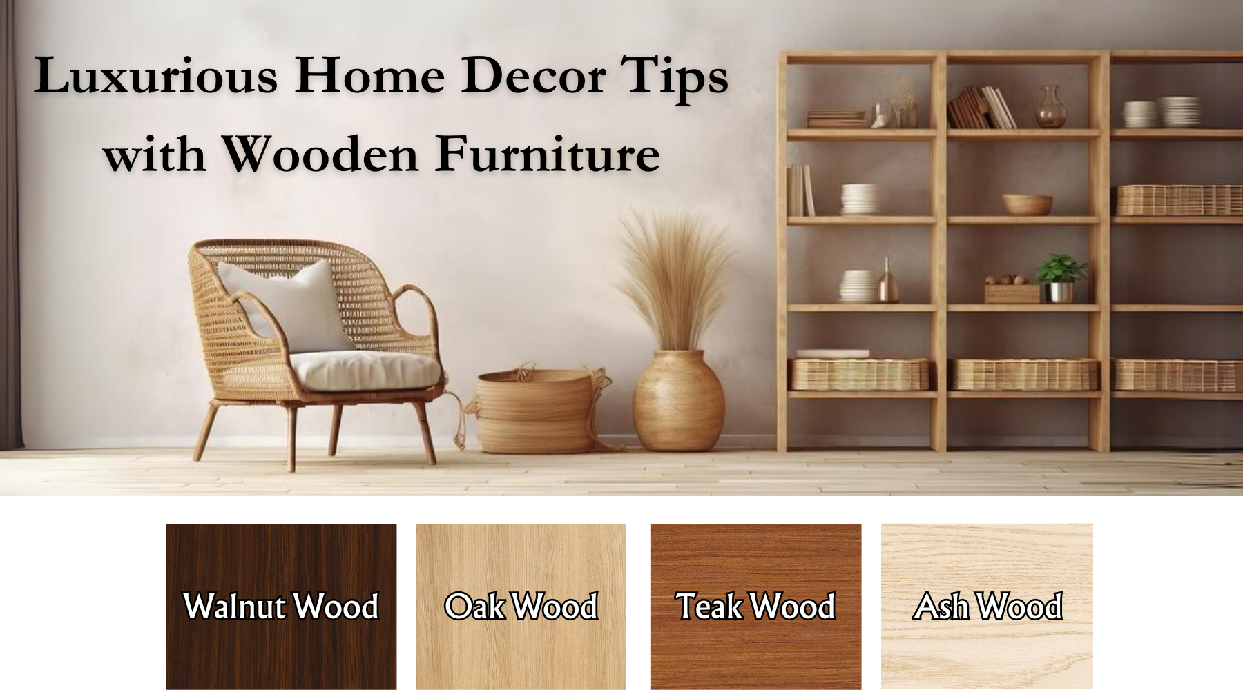 Luxurious Home Decor Tips with Wooden Furniture