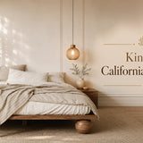 King vs California King bed in modern bedroom