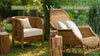 Rattan furniture versus wicker furniture in an outdoor garden setting