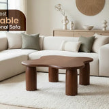 Best coffee table for a sectional sofa in a bright modern living room.