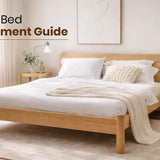 King size bed dimensions guide showing wooden king bed