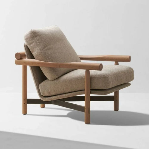 Solid oak wood bar chair for kitchen island