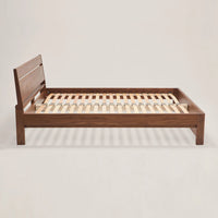 Akon Walnut Wood Bed