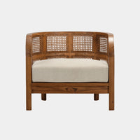 Nest Teak Wood Single Seater Sofa