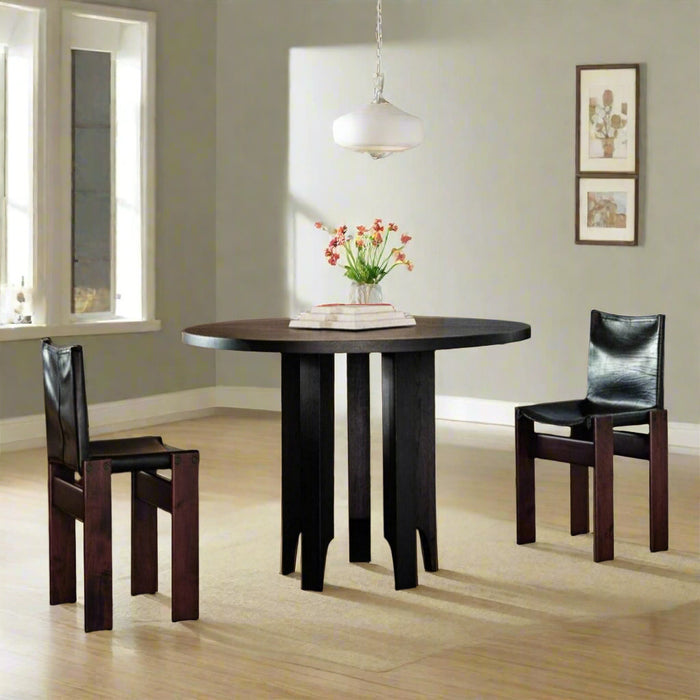 Acer Solid Oak Wood round Dining Table