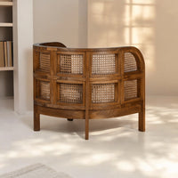 Nest Teak Wood Single Seater Sofa