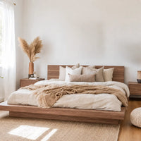 Elie Walnut Wood Bed