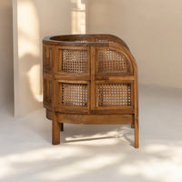 Nest Teak Wood Single Seater Sofa