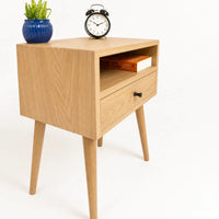 Faber Oak Wood Bedside