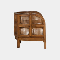 Nest Teak Wood Single Seater Sofa