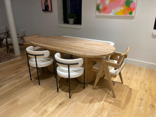 Javon Oak Wood Dining Table