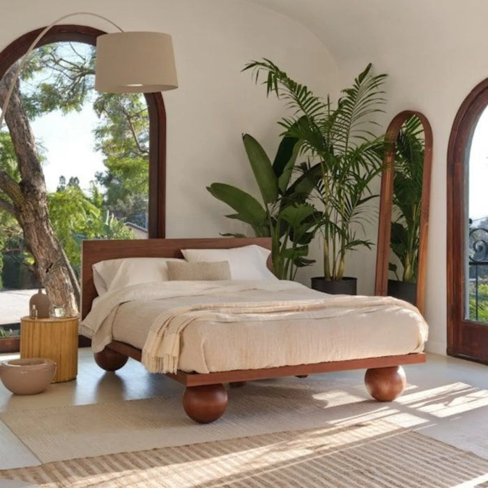 Aadi Oak Wood Bed