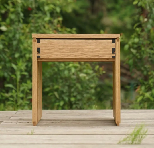 Fable Oak Wood Nightstand 1