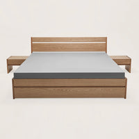 Akon White Oak Wood Bed