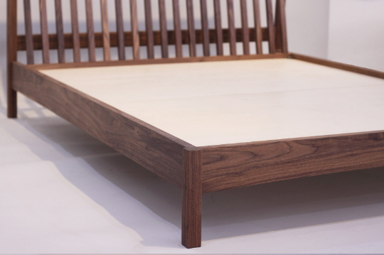 Jase Walnut Wood Bed