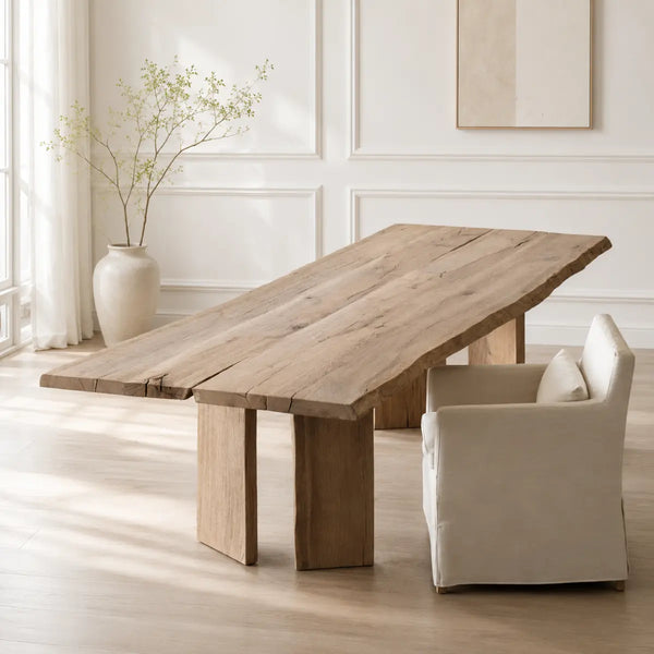Aivar Oak Wood Dining Table