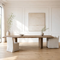 Aivar Oak Wood Dining Table