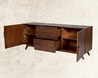 Kalenna Walnut Wood Cabinet & Sideboard