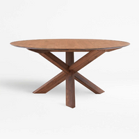 Helia Walnut Wood Dining Table