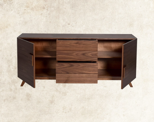 Kalenna Walnut Wood Cabinet & Sideboard