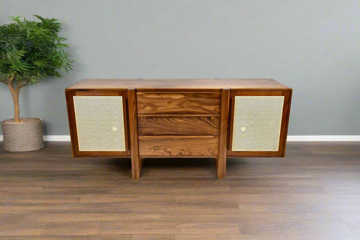 Rayquaza Walnut Wood Cabinet & Sideboard