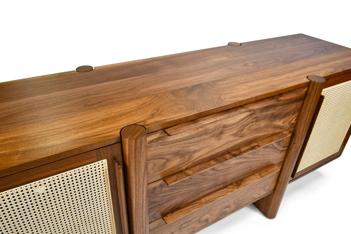 Rayquaza Walnut Wood Cabinet & Sideboard