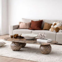 Hallmar Rainforest Brown Marble Coffee Table