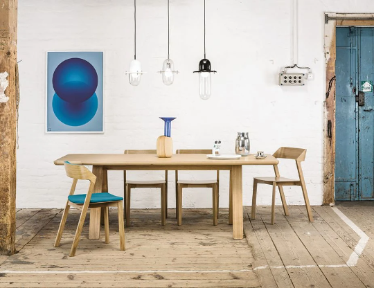 Jaslene Oak Wood Dining Table 1