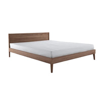 Aina Walnut Wood Bed