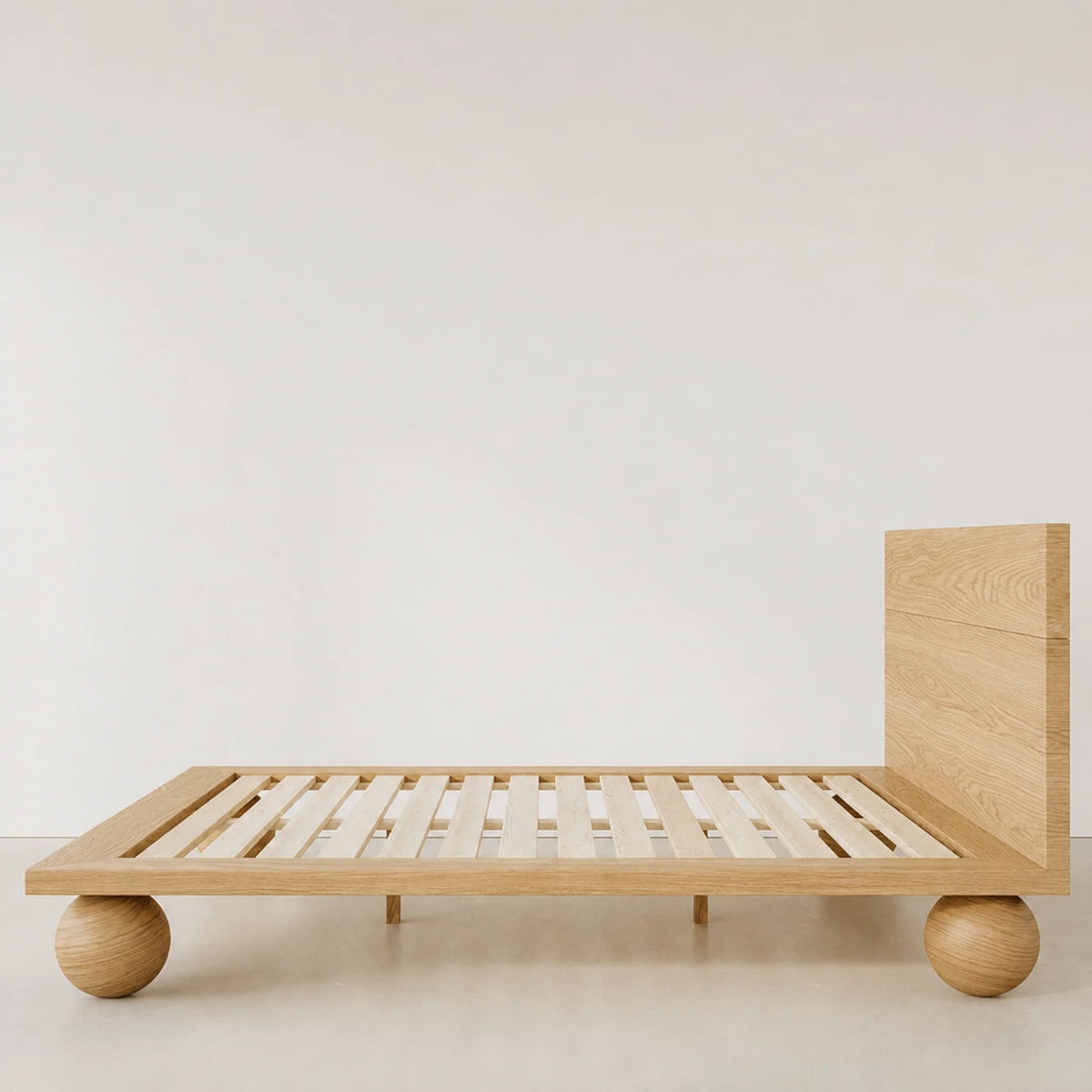 Eliana Oak Wood Bed