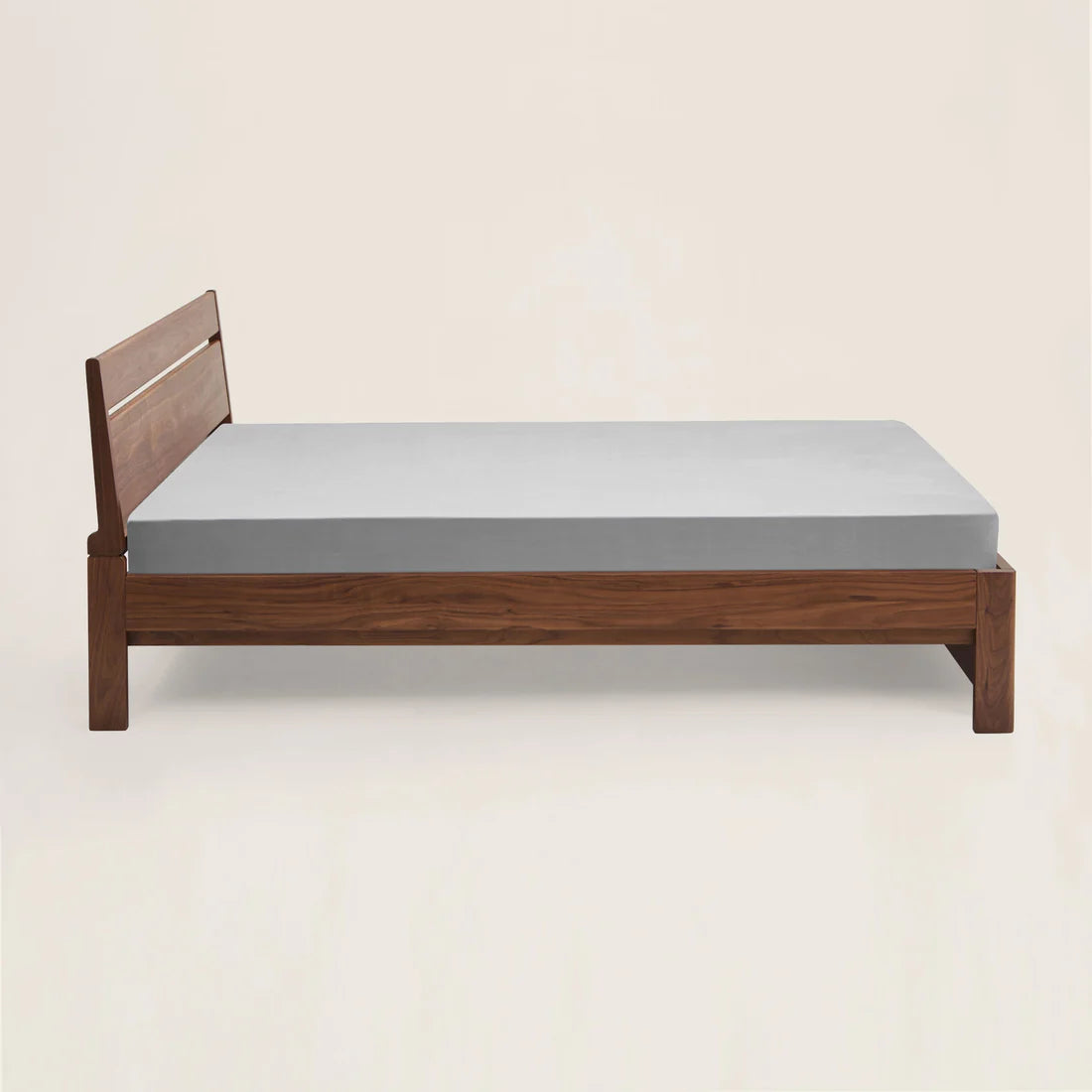 Akon Walnut Wood Bed