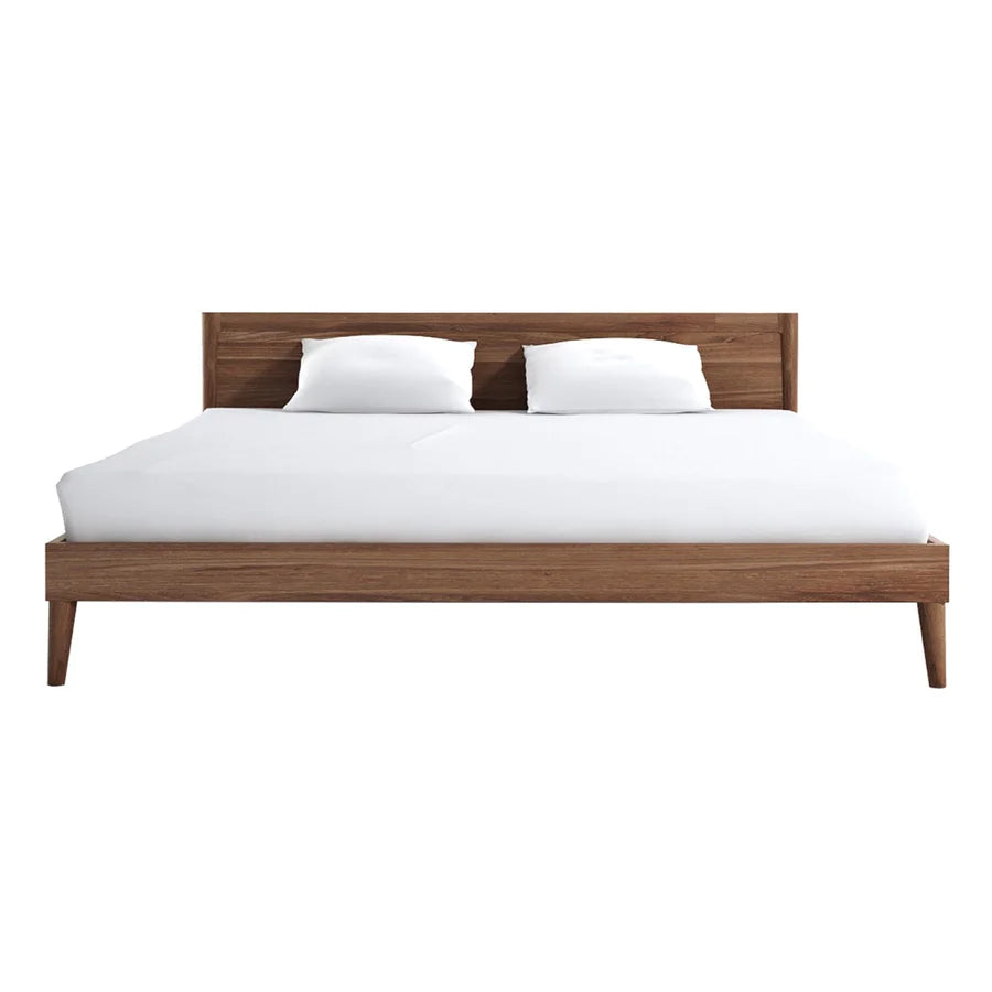 Aina Walnut Wood Bed