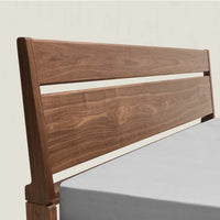 Akon Walnut Wood Bed