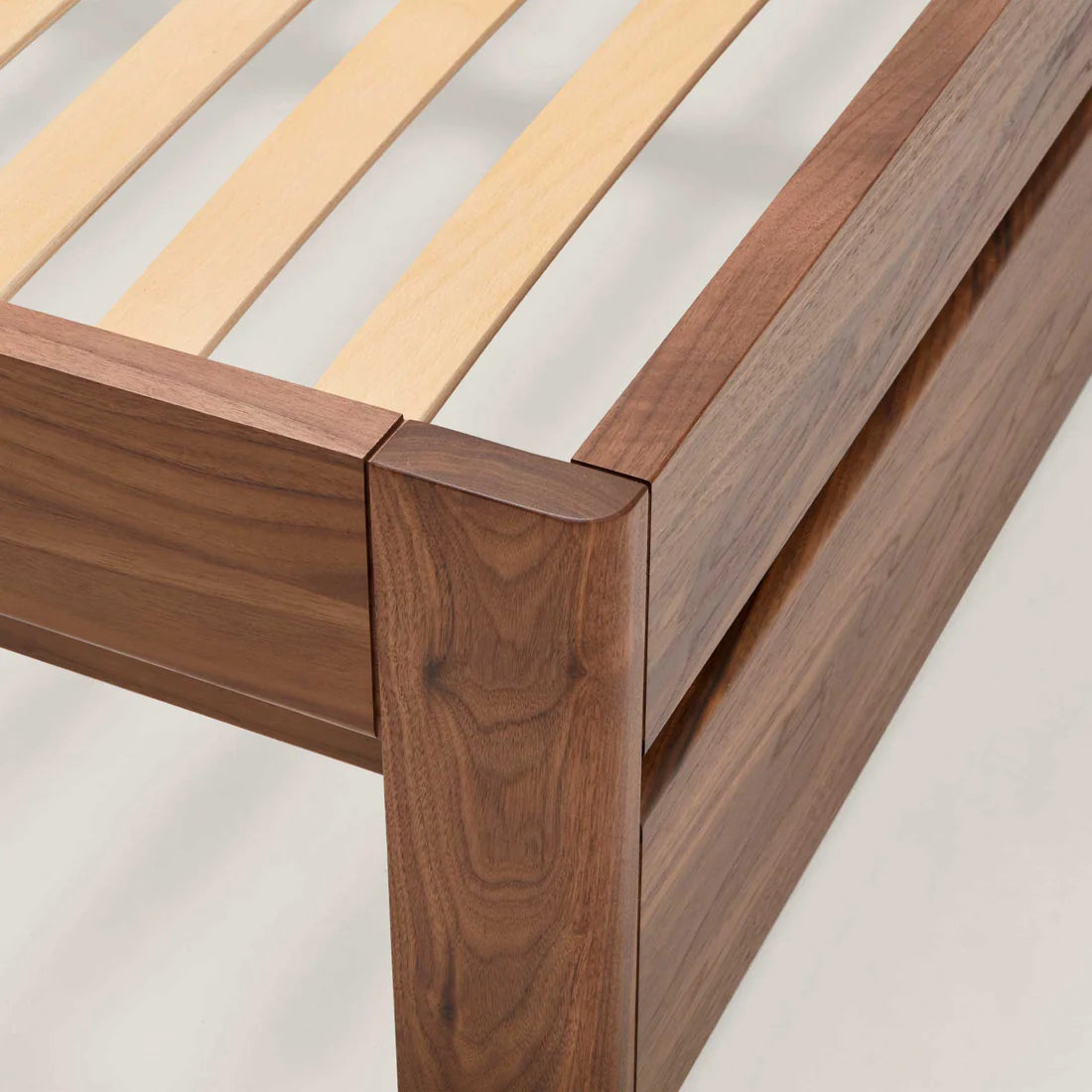 Akon Walnut Wood Bed