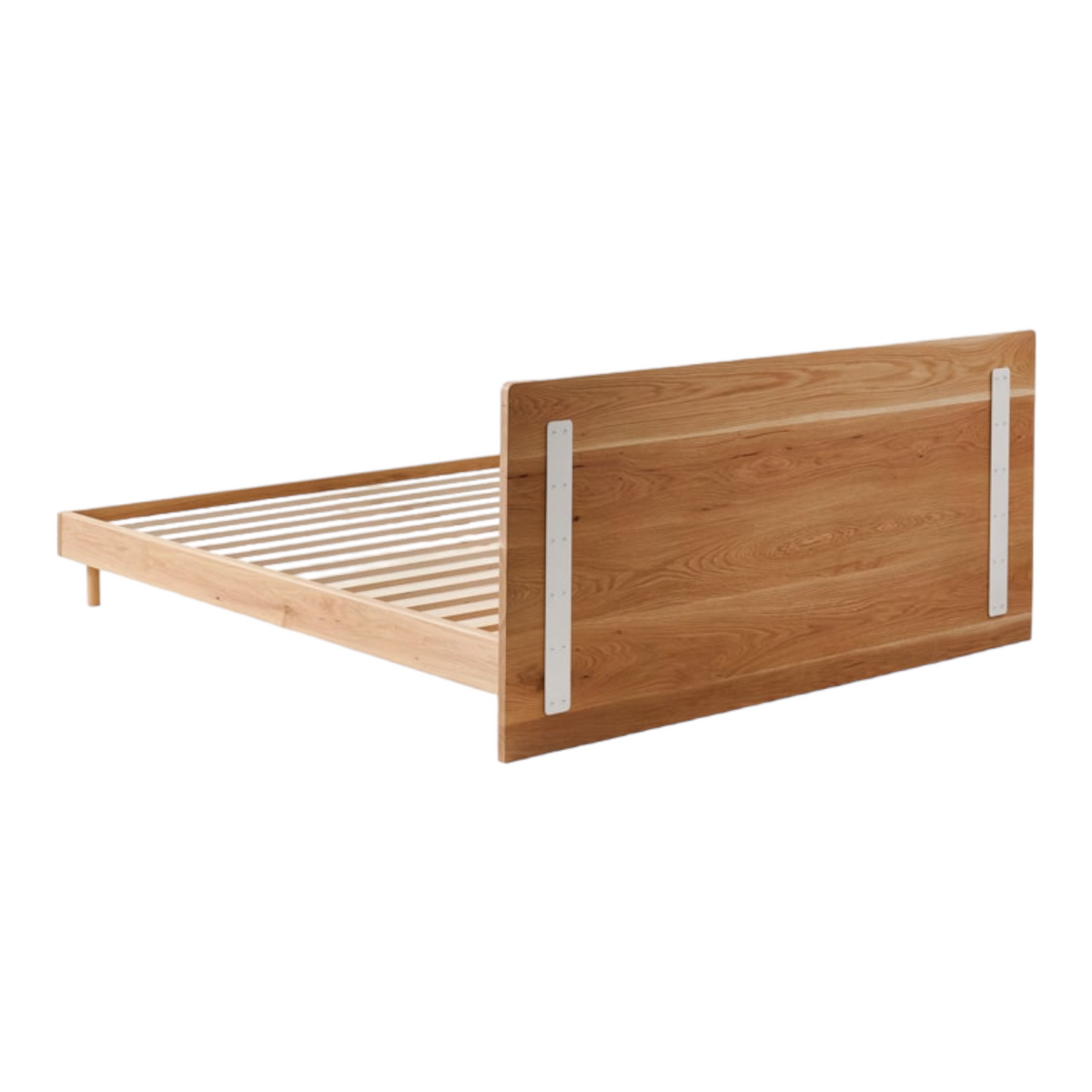 Aasiya Oak Wood Bed - High-quality oak wood bed with a sleek, minimalist design