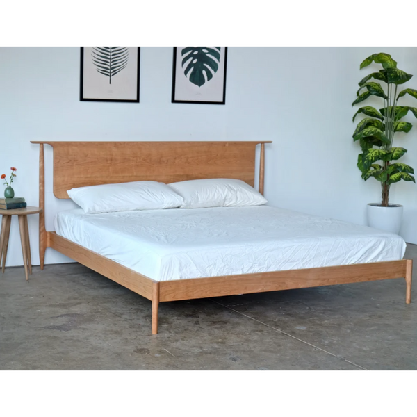Acelin Oak Wood Bed - Luxurious Bed Frame Crafted from Solid Oak Wood for Modern Bedrooms