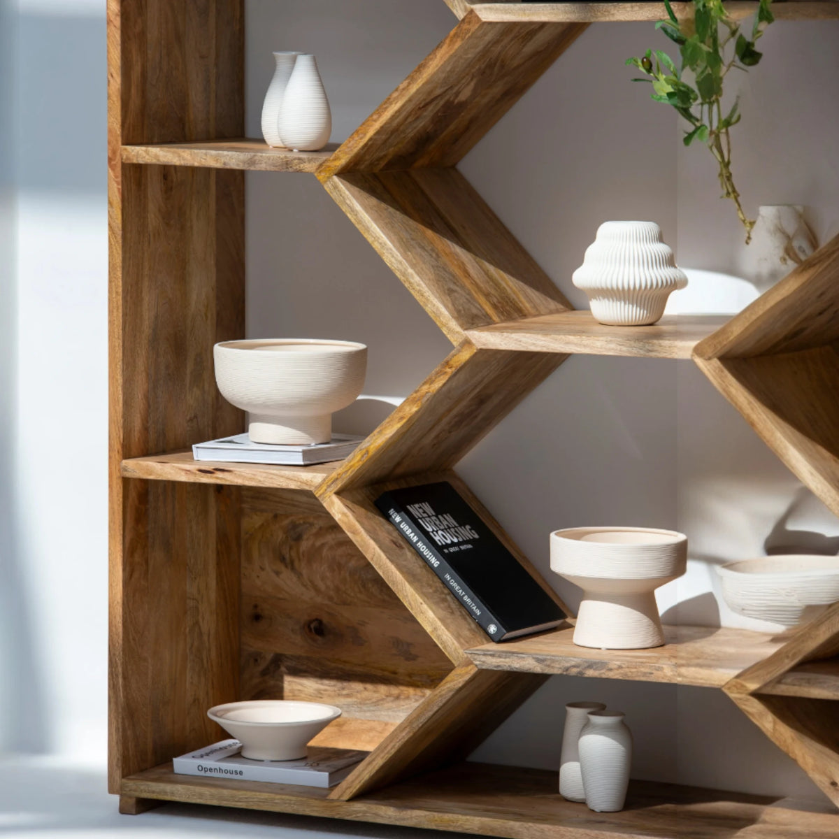 Marion Wooden Display Shelves Unit