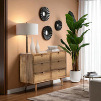 Vienna Six Drawers Rattan Sideboard