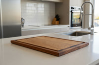 Nismaaya Viyana White Oak Wood and Walnut Wood Boarder Cutting and Chopping Board