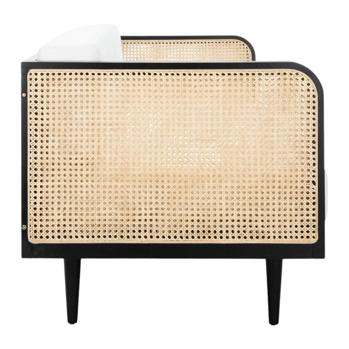 Lia Teak Wood & Rattan Sofa – Spacious 3-seater with a sturdy teak frame 